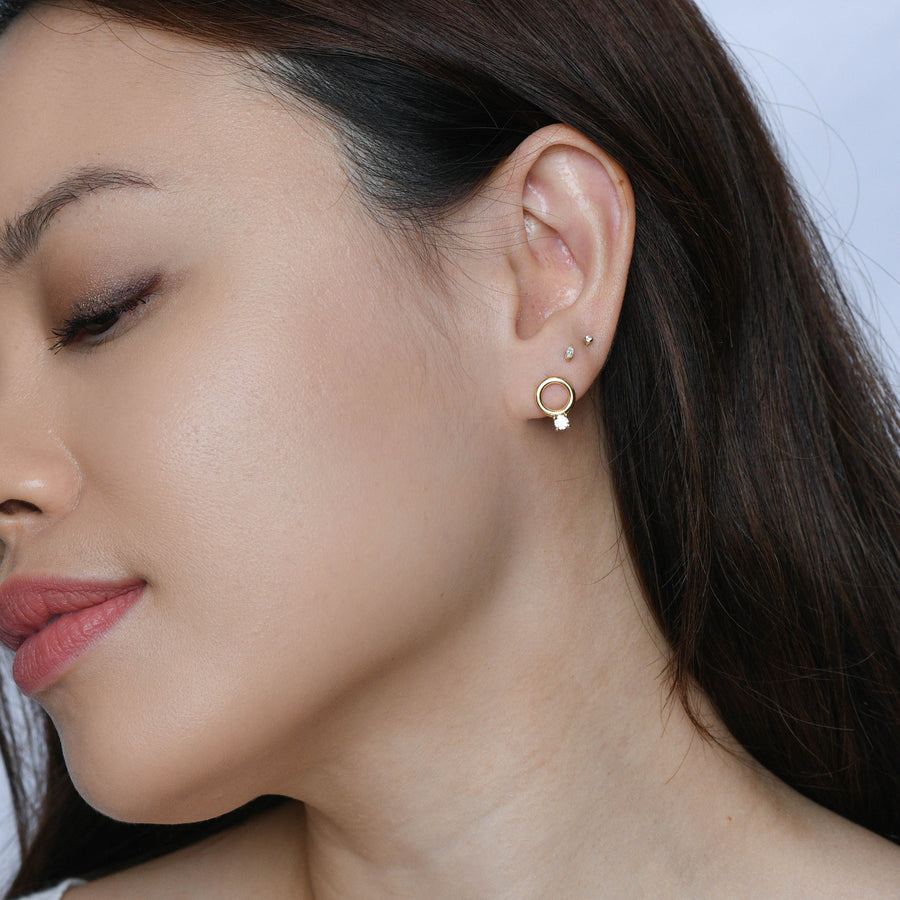 Mandy Studs | Gold