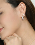 Nicole Hoops | Clear Rose Gold