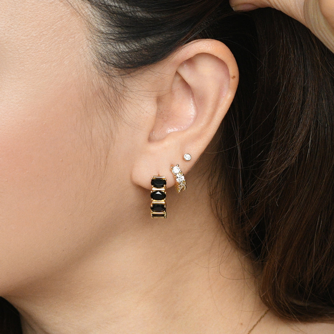 Nicole Hoops | Onyx Gold