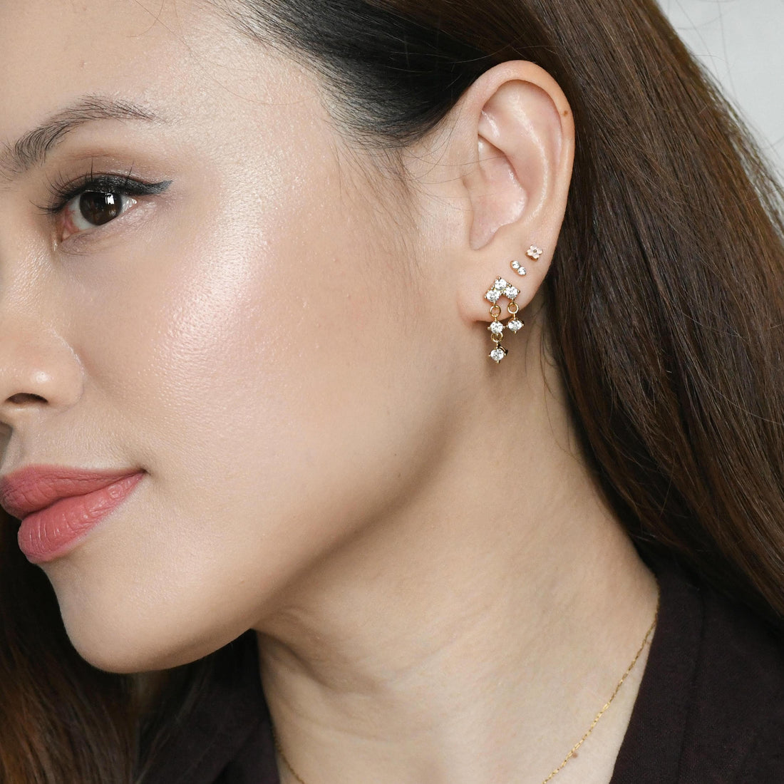 Eileen Cascade Dangles | Gold
