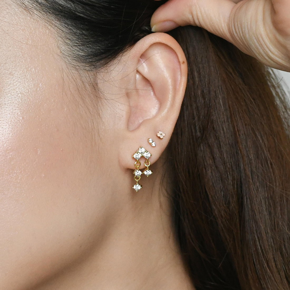 Eileen Cascade Dangles | Gold