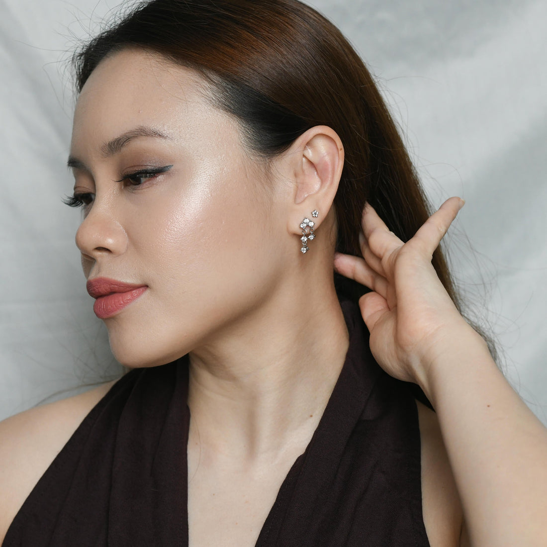 Eileen Cascade Dangles | Silver