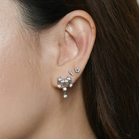 Rianna Waterfall Studs | Silver