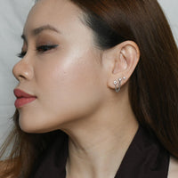 Kareena Double Studs | Silver