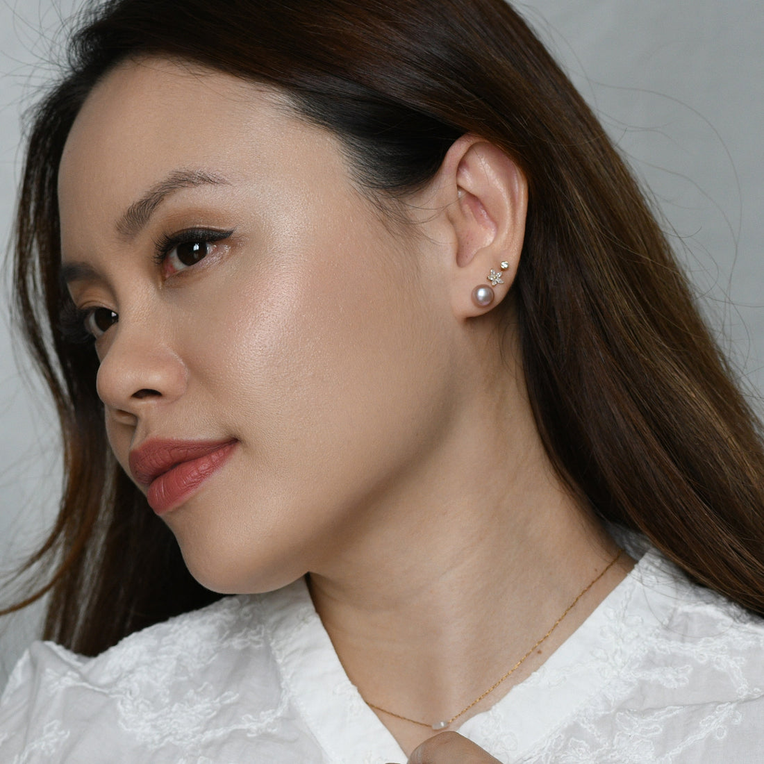 Odessa Pearl Studs | Pink Pearl