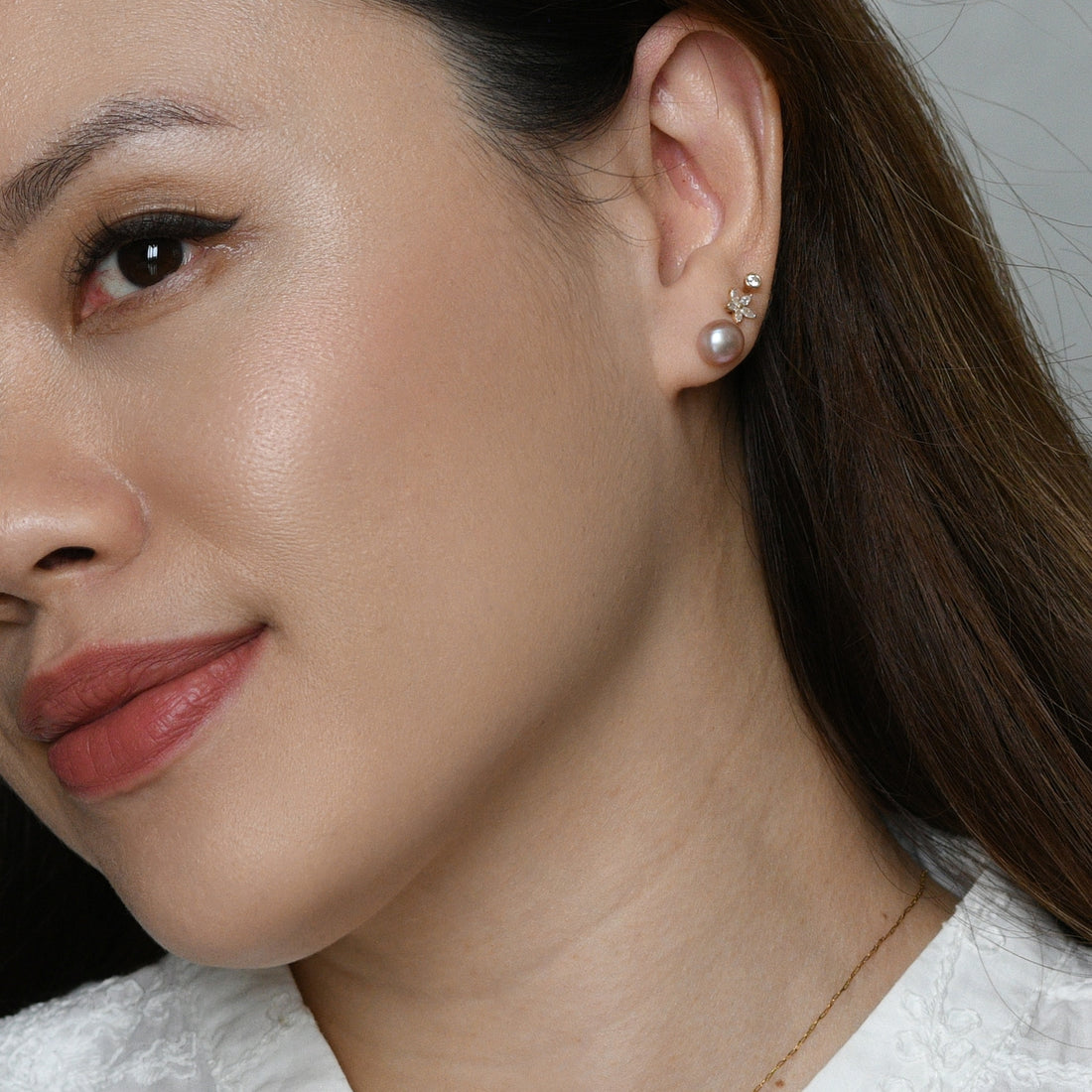 Odessa Pearl Studs | Pink Pearl