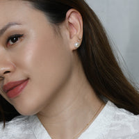 Odessa Pearl Studs | White Pearl