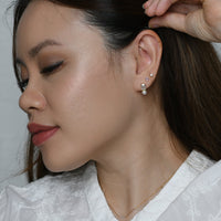 Calla Swarovski Pearl Studs | Gold