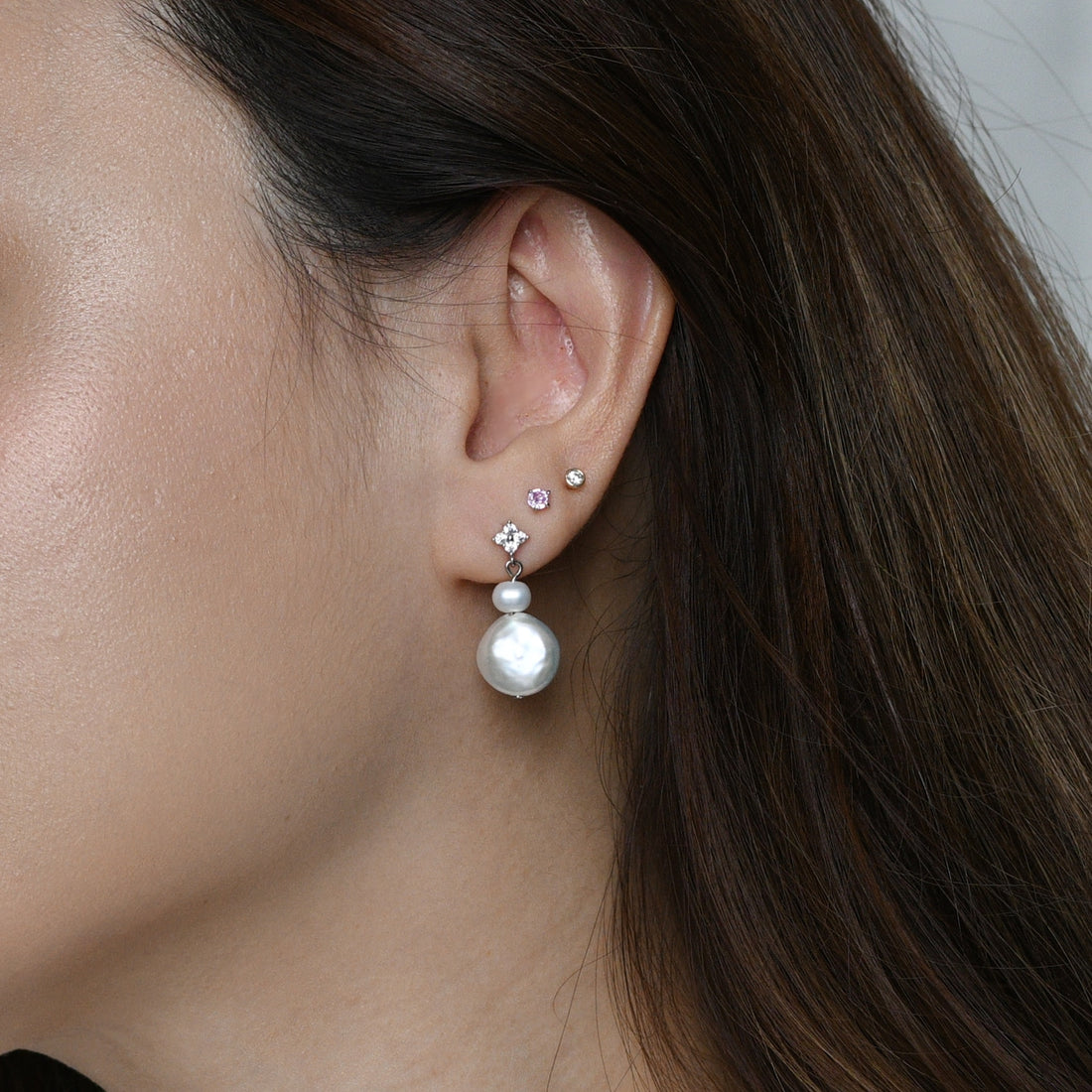 Audrey Pearl Dangles | Silver