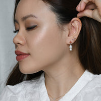 Cheryl Pearl Dangles | Silver