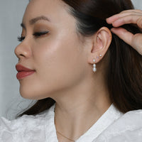 Clara Double Pearl Dangles | Gold