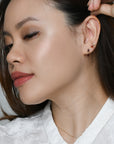Red Sabine Dangles | Gold