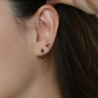 Red Sabine Dangles | Gold