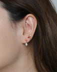 Mini Noemi Pearl Dangles | Gold