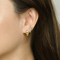 Madison Hoops | Sunrise Silver