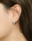 Madison Hoops | Clear Platinum