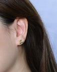 Huggie Bear Studs | Gold
