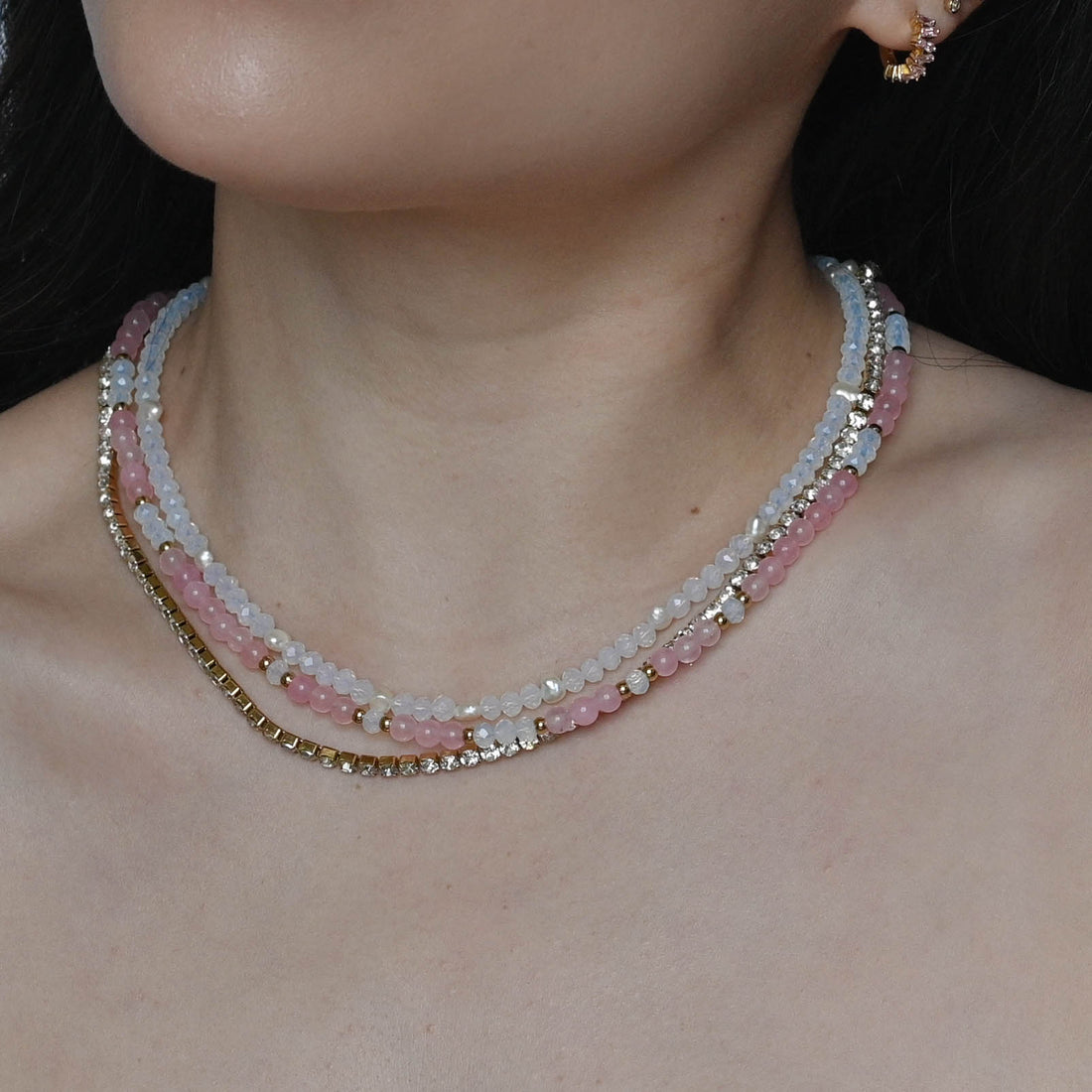 Fiona Opalescent Pearl Necklace