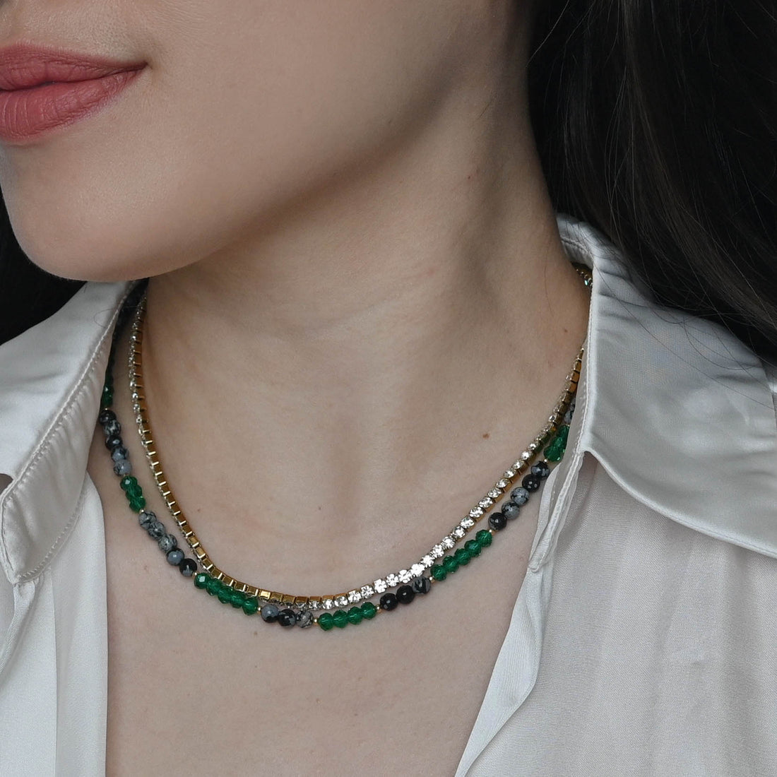 Alexa Tennis Necklace