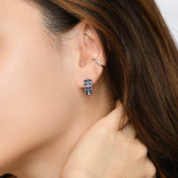 Jada Hoops | Indigo Silver