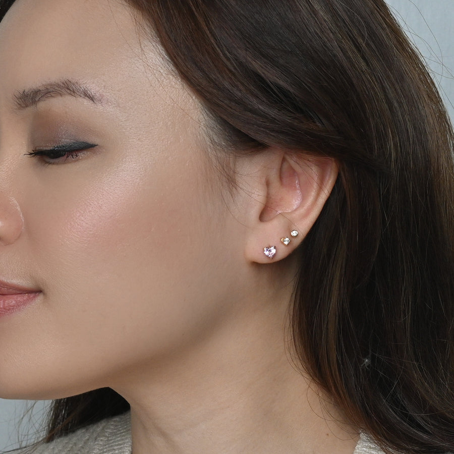 Evie Heart Studs | Gold Taffy