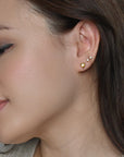 Evie Heart Studs | Gold Sunshine