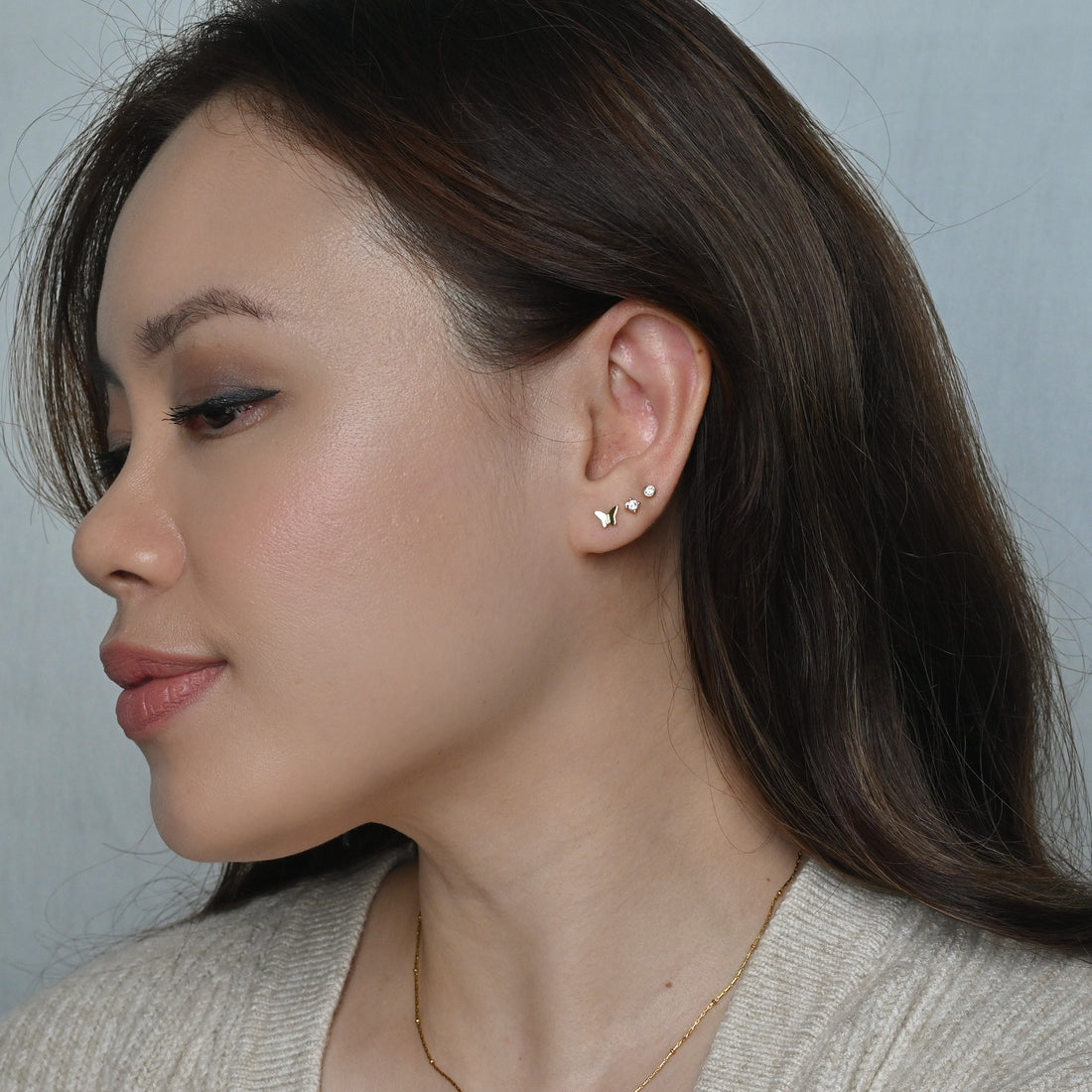 Ava Butterfly Studs | Gold