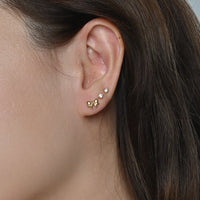 Layla Bow Studs | Gold