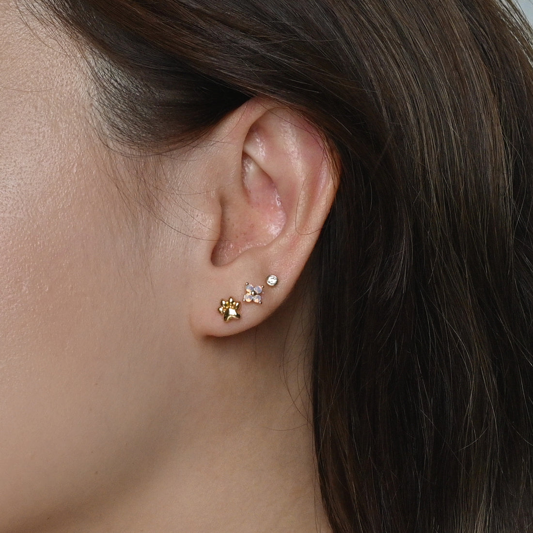Mia Paw Studs | Gold