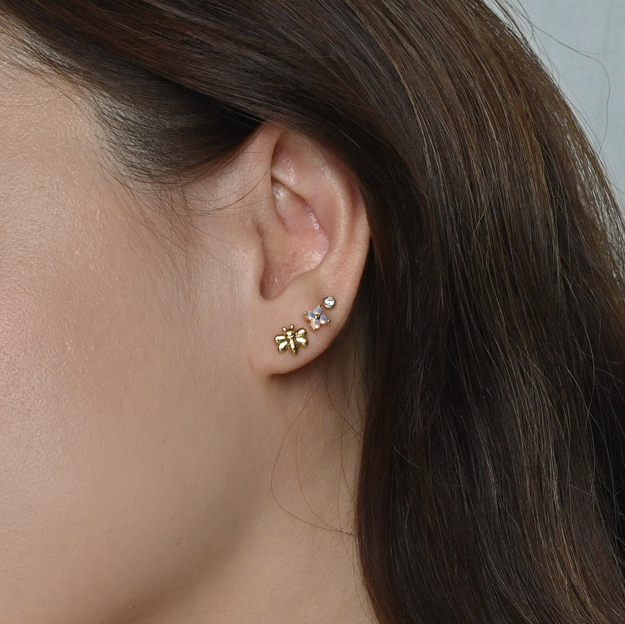 Momo Bee Studs | Gold