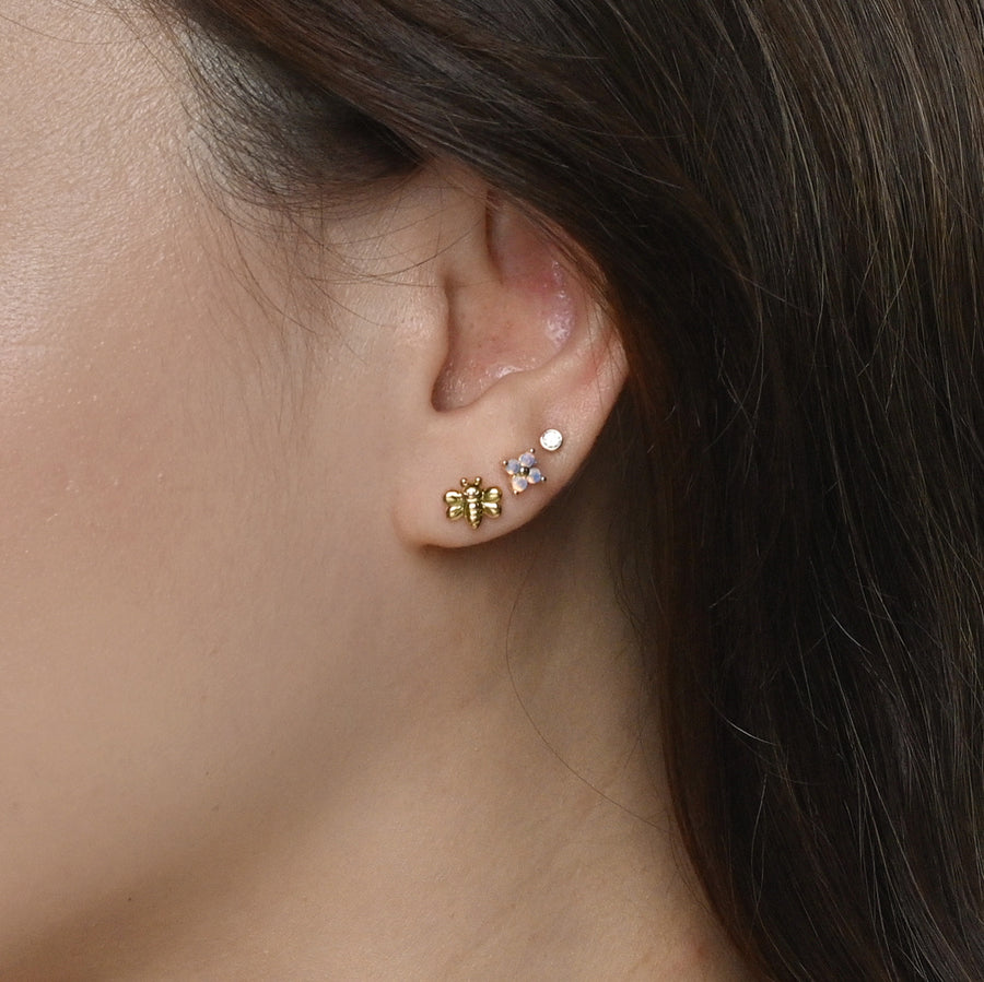 Momo Bee Studs | Gold