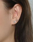 Ava Butterfly Studs | Silver