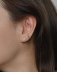Orkid Studs | Opal Silver