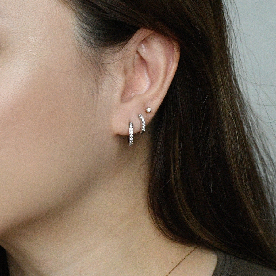 Elle 2-in-1 Hoops with Charms | Almost Amethyst