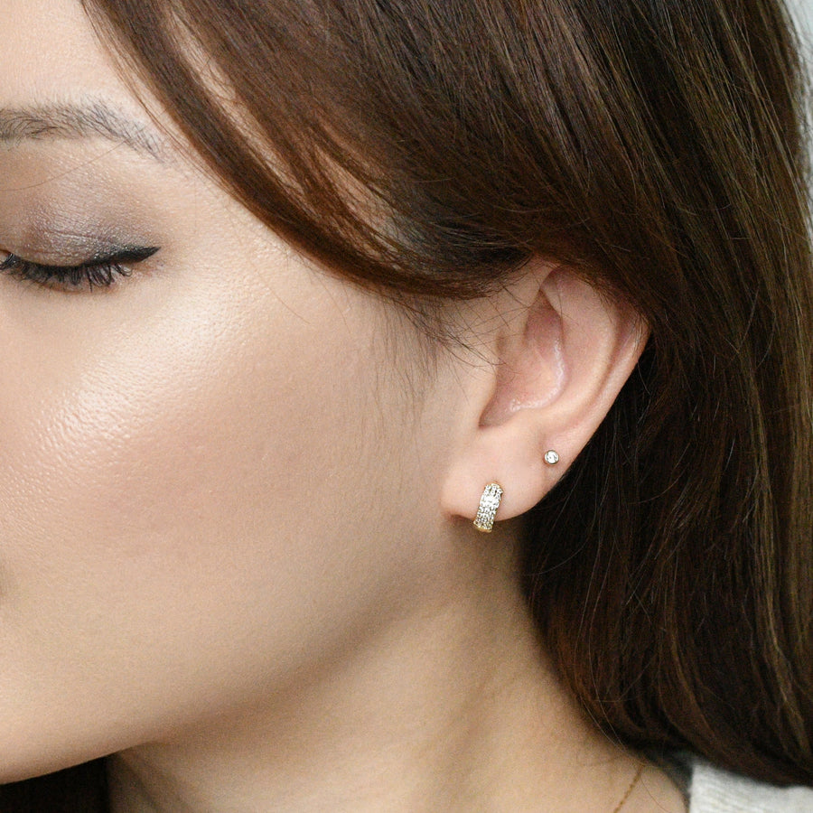 Rhea Baby Huggies | Clear Gold