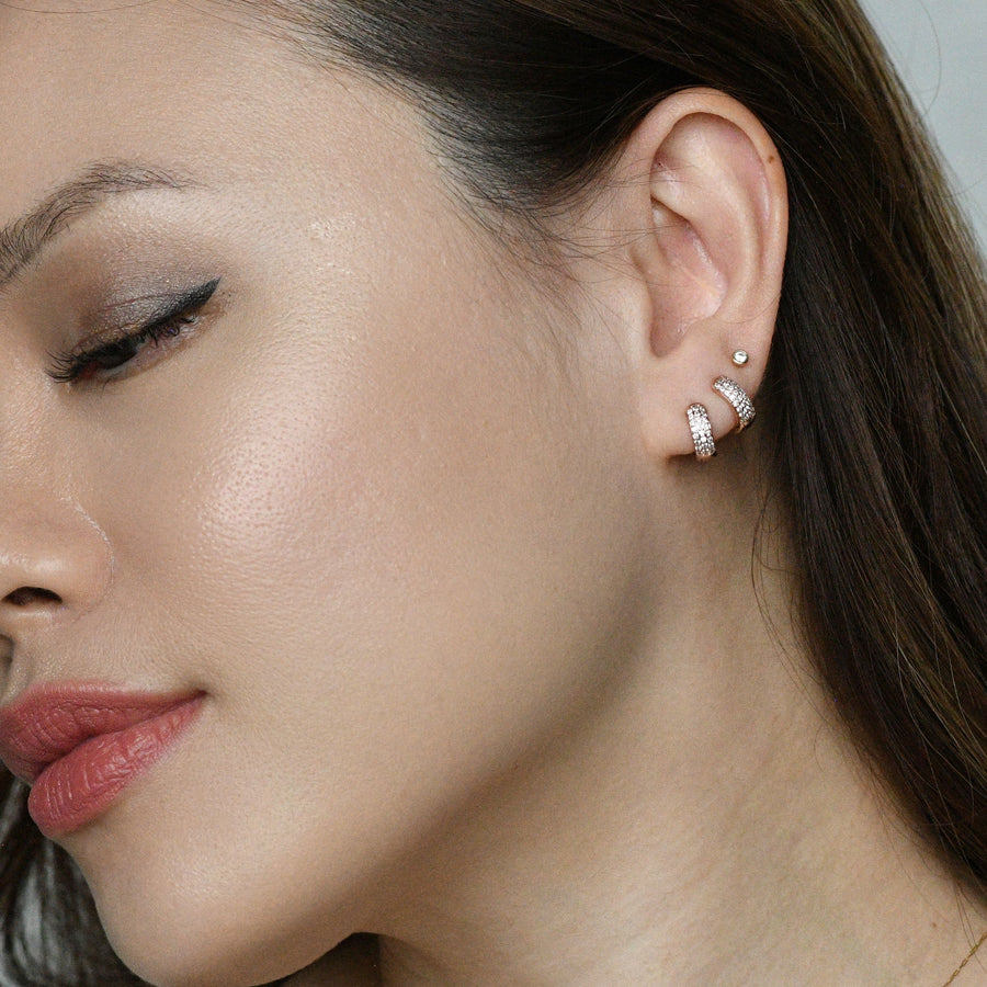 Rhea Baby Huggies | Clear Rose Gold