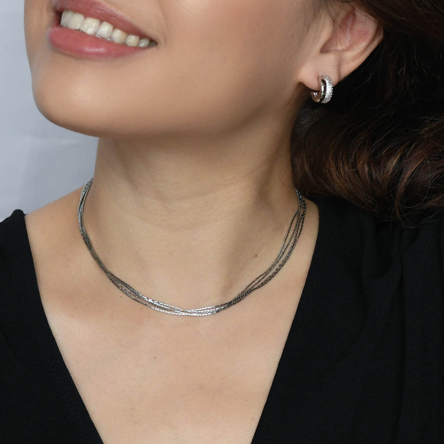 Shani Layered Necklace | Silver