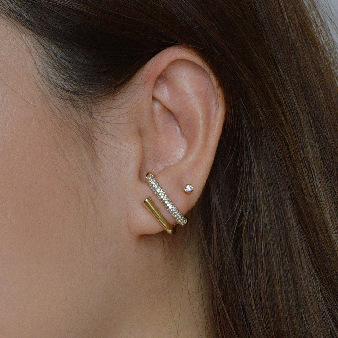I See Double Pave Studs