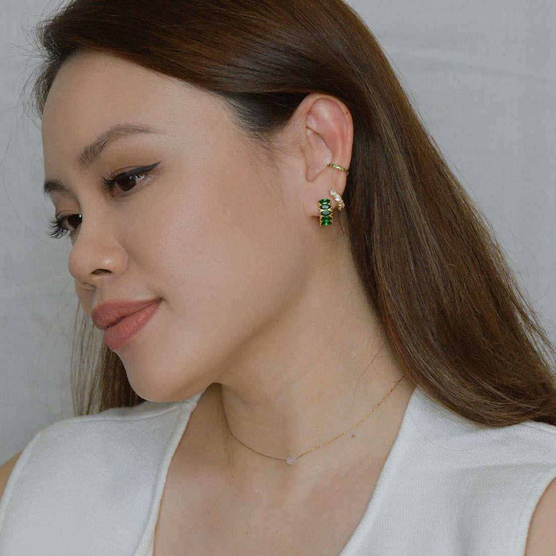 Pippa Cuffs | Emerald Gold