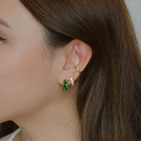 Pippa Cuffs | Emerald Gold