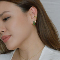 Pippa Cuffs | Emerald Gold