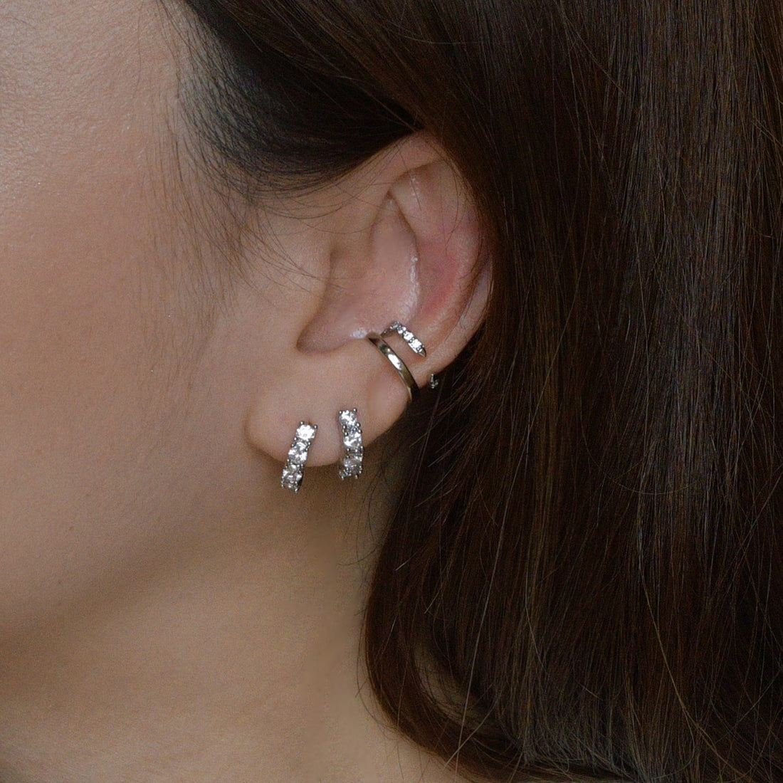 Eva Ear Cuffs | Silver