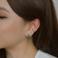 Pippa Cuffs | Emerald Silver