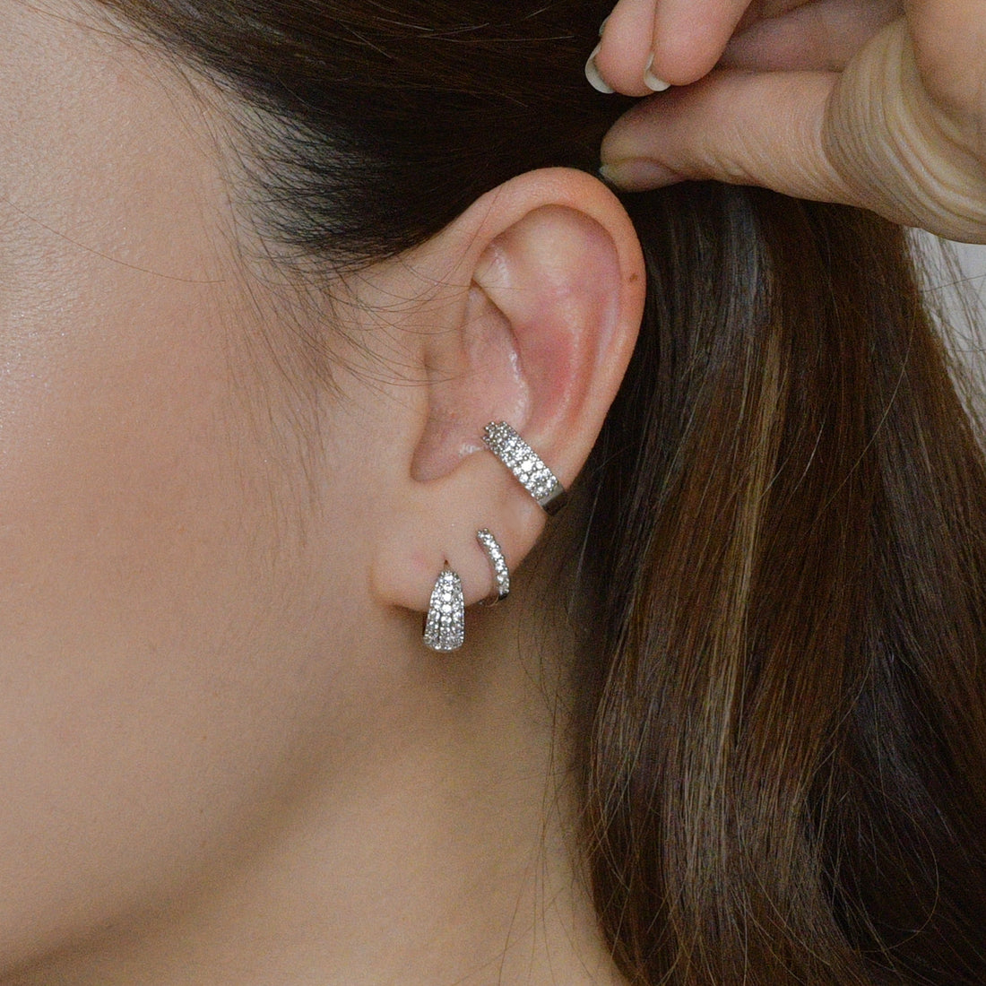 Hazel Cuffs | Silver