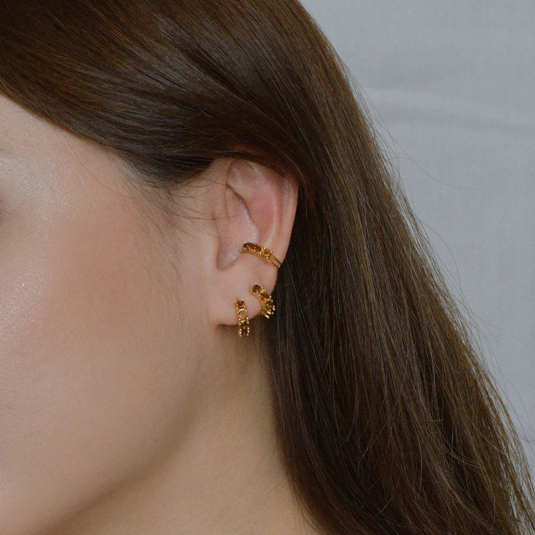 Kelly Cuffs | Manhattan Brown Gold