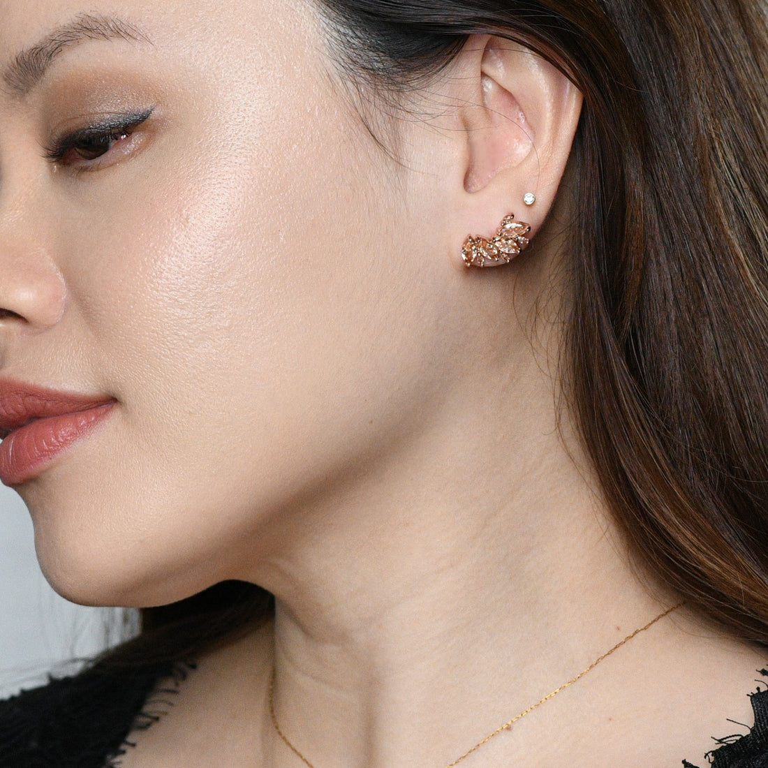 Eliana Studs | Nude Rose Gold