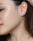 Inda Studs | Silver Clear