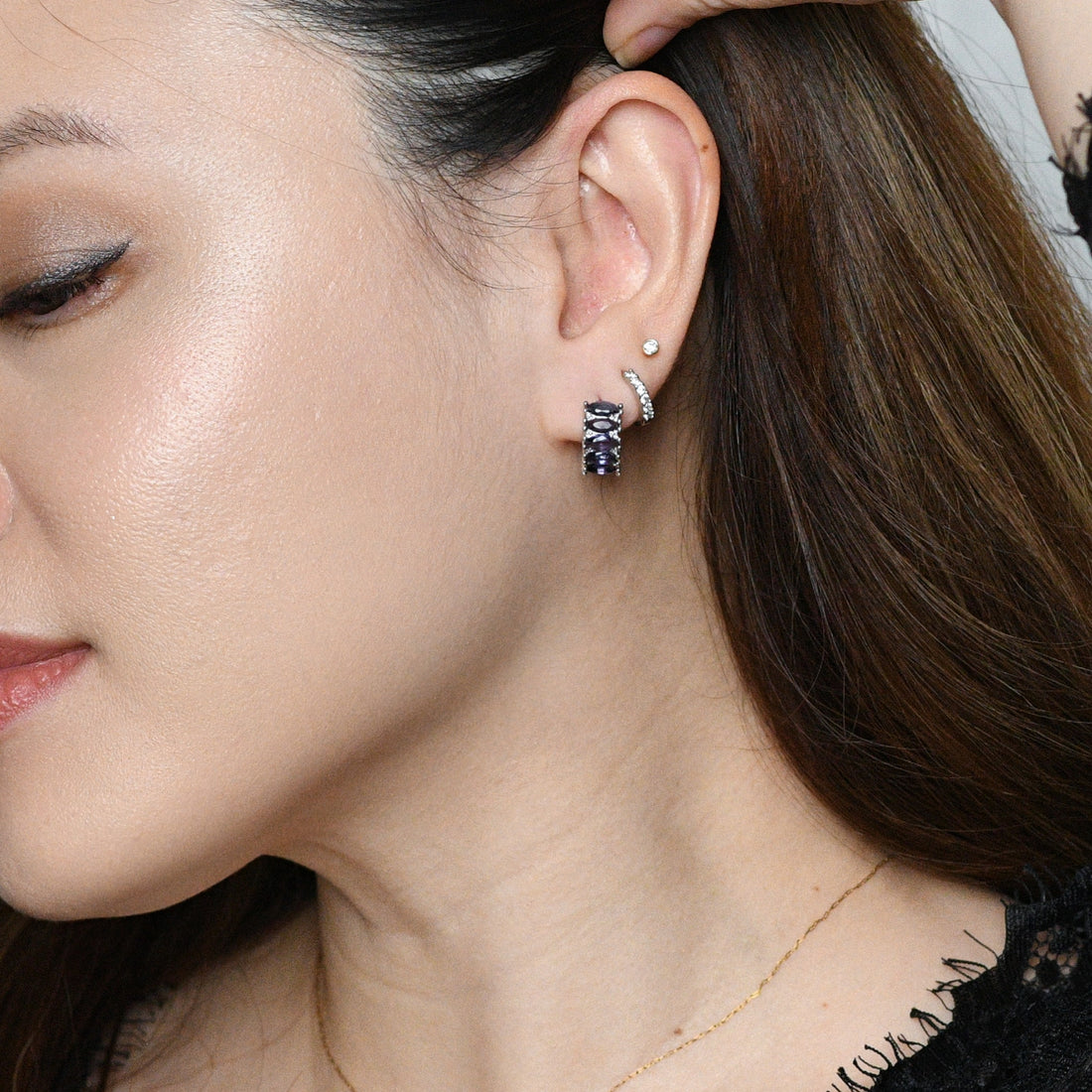 Jada Hoops | Indigo Silver