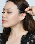 Nicole Hoops | Olive Gold