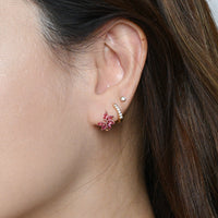 Jazlyn Petal Hoops | Ruby Rose Gold